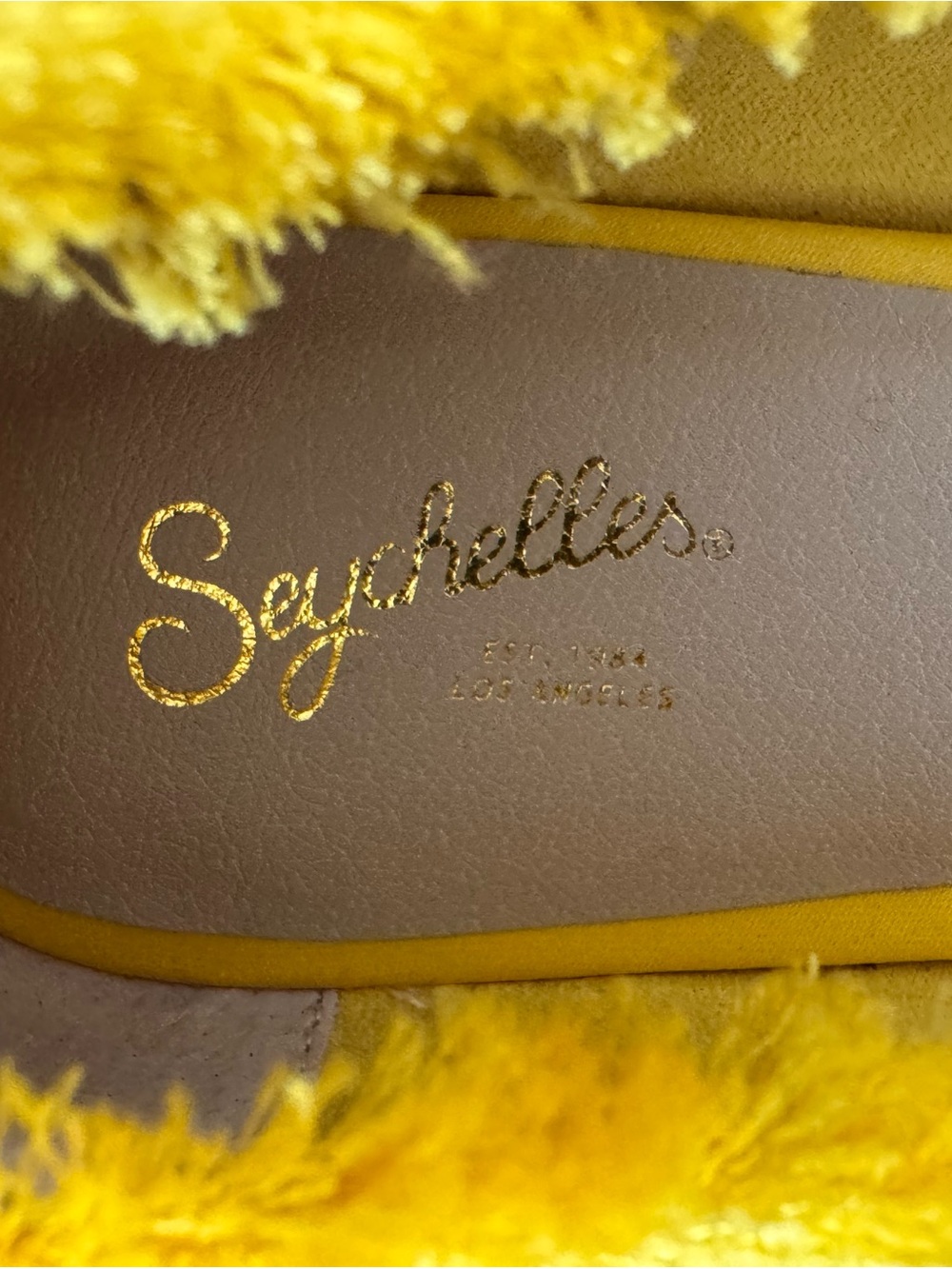 Anthropologie Seychelles Bright Yellow Bow Bed & Breakfast Shoes - Picture 8 of 10